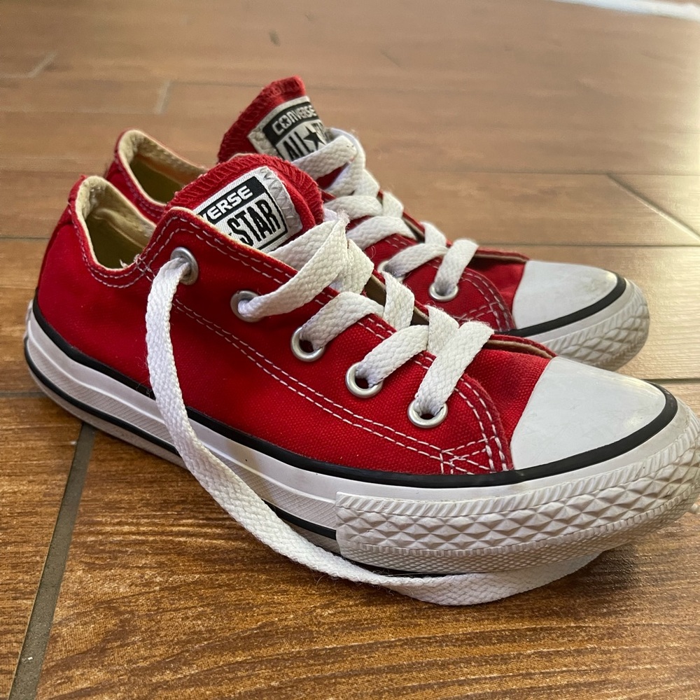 Boys Converse Size 13 Red